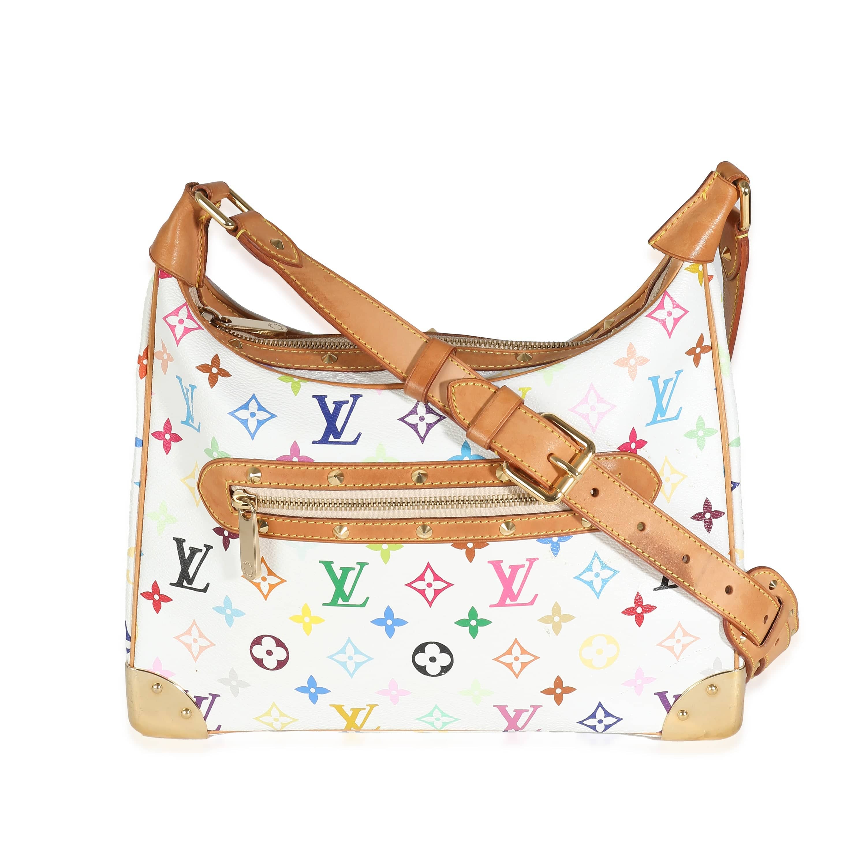 Louis Vuitton Louis Vuitton White Monogram Multicolore Canvas Boulogne