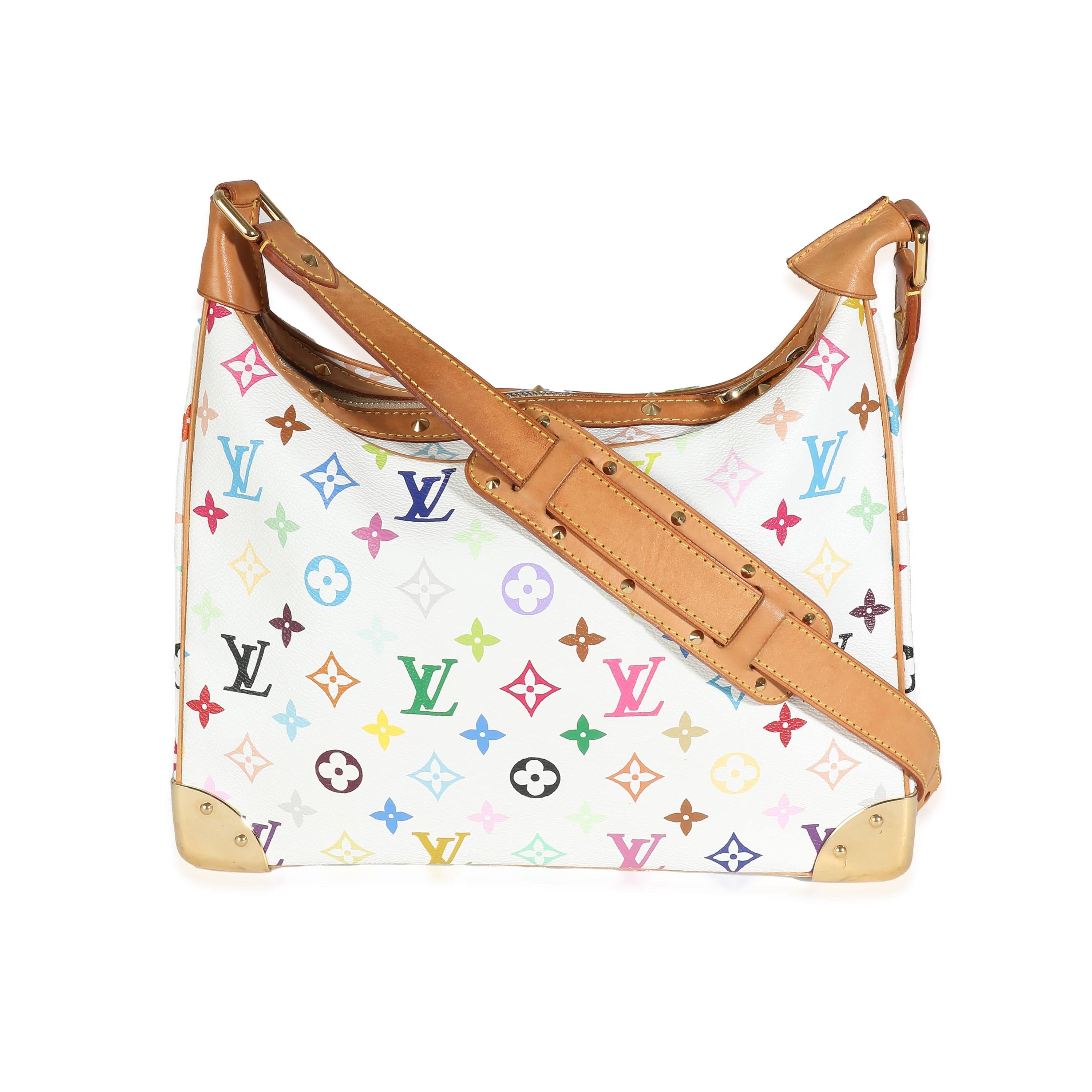 Louis Vuitton Louis Vuitton White Monogram Multicolore Canvas Boulogne