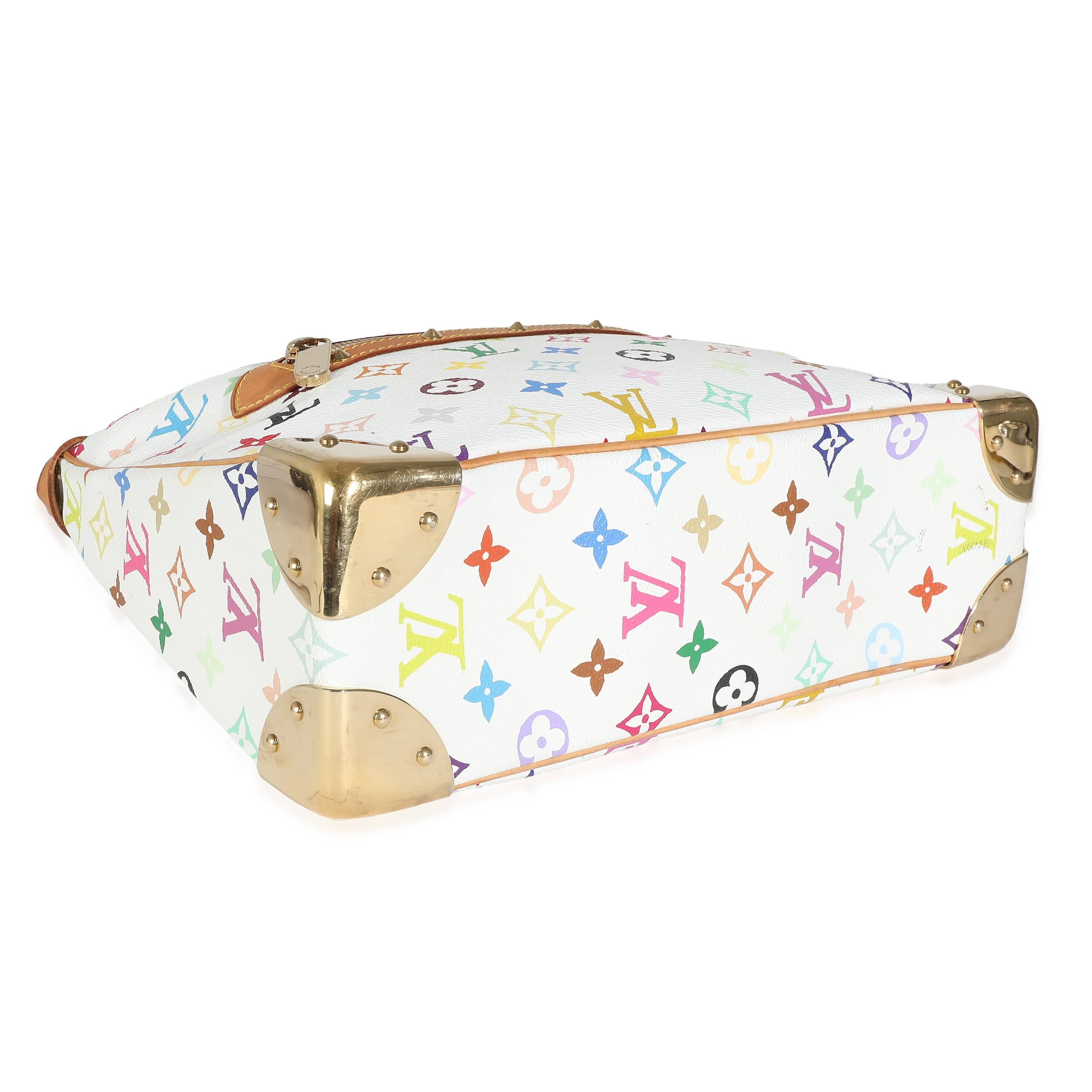 Louis Vuitton Louis Vuitton White Monogram Multicolore Canvas Boulogne