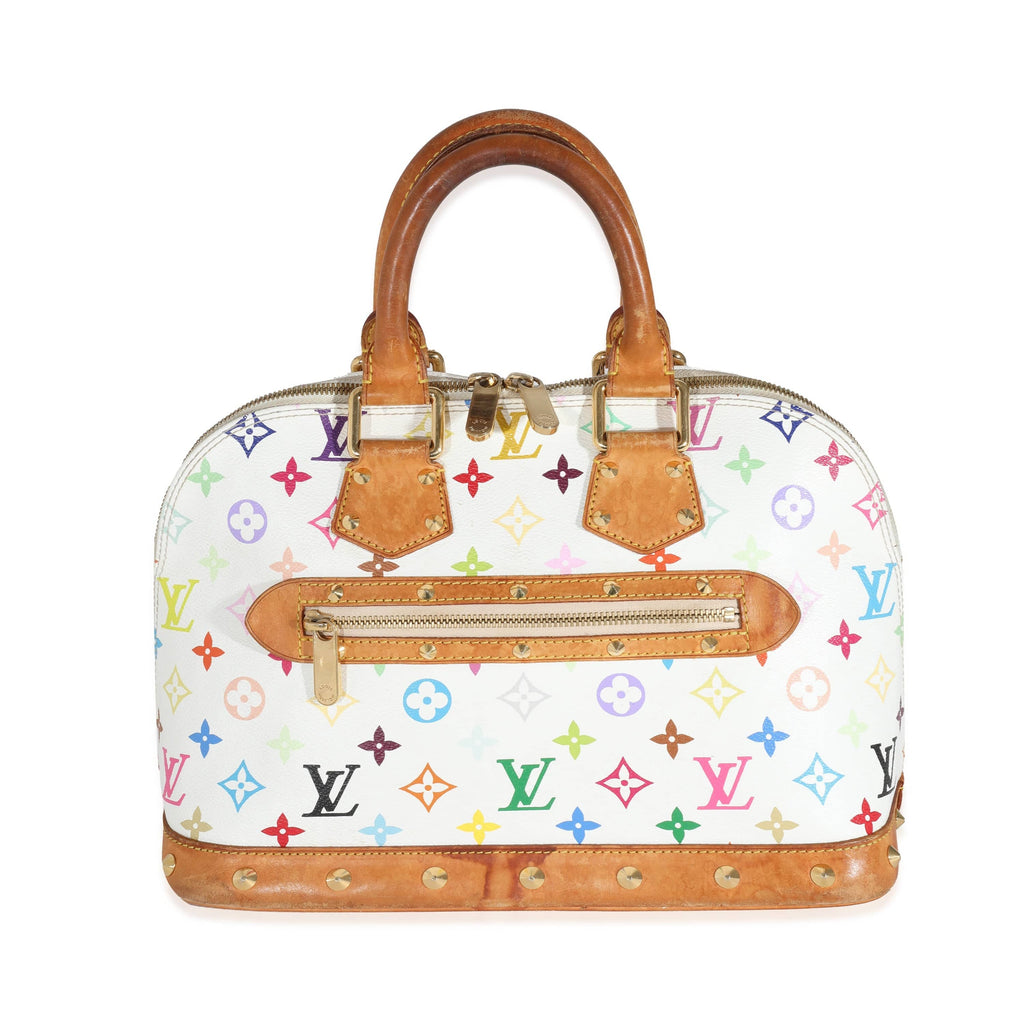 Takashi Murakami x Louis Vuitton White Monogram Multicolore Alma