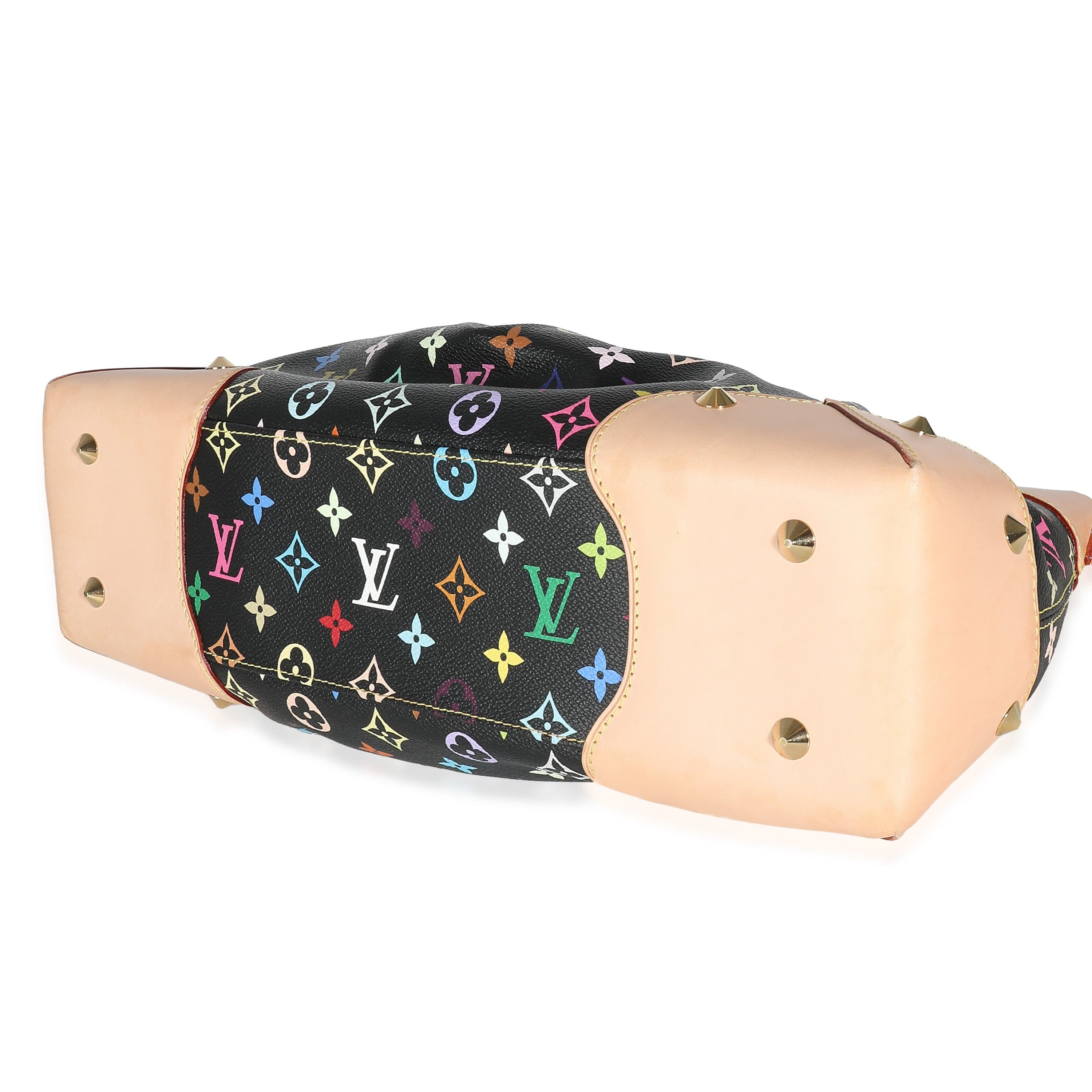 Louis Vuitton LV Black Monogram Multicolore Canvas Judy MM