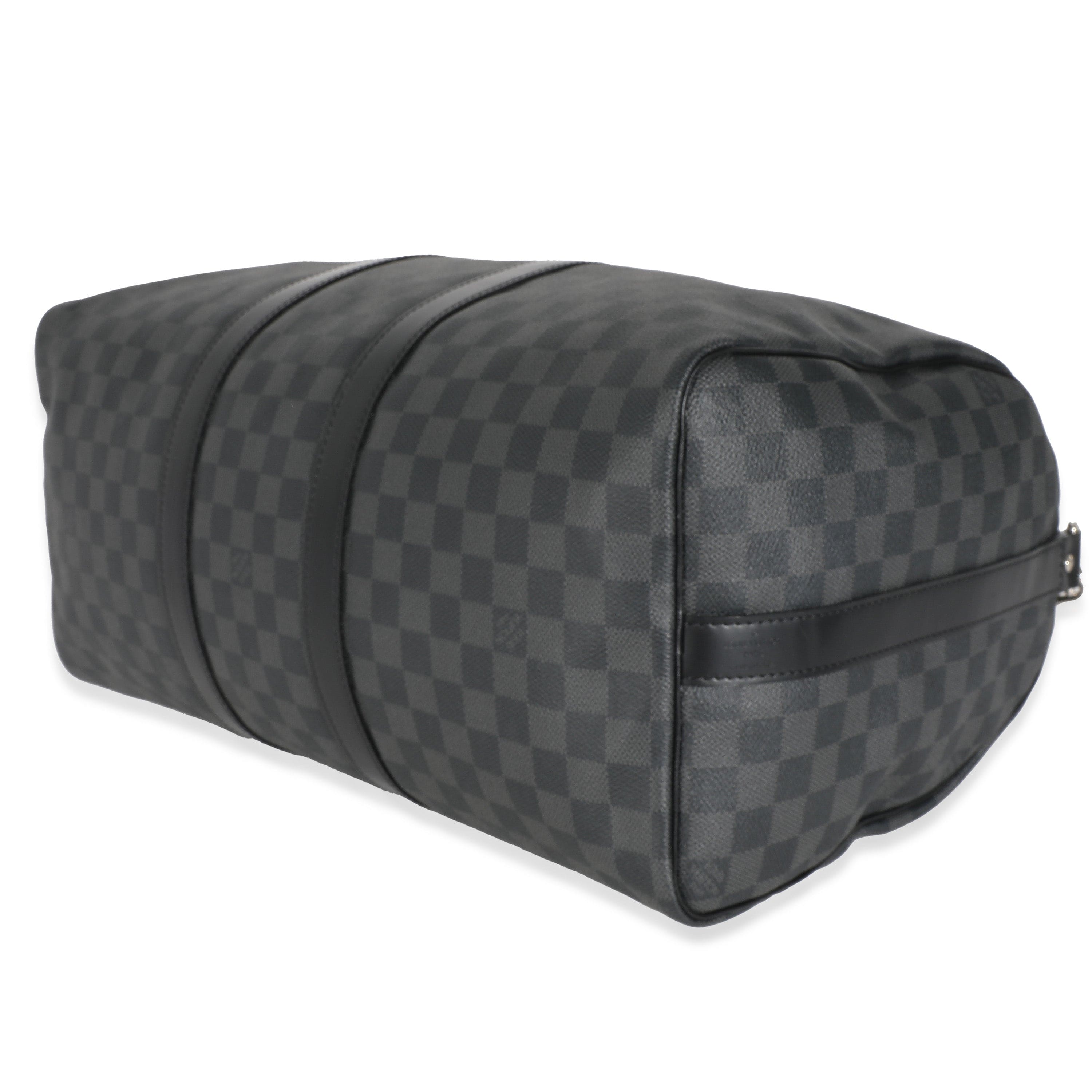 Travel Bag Keepall Bandouliere 55 Damier Graphite Louis Vuitton
