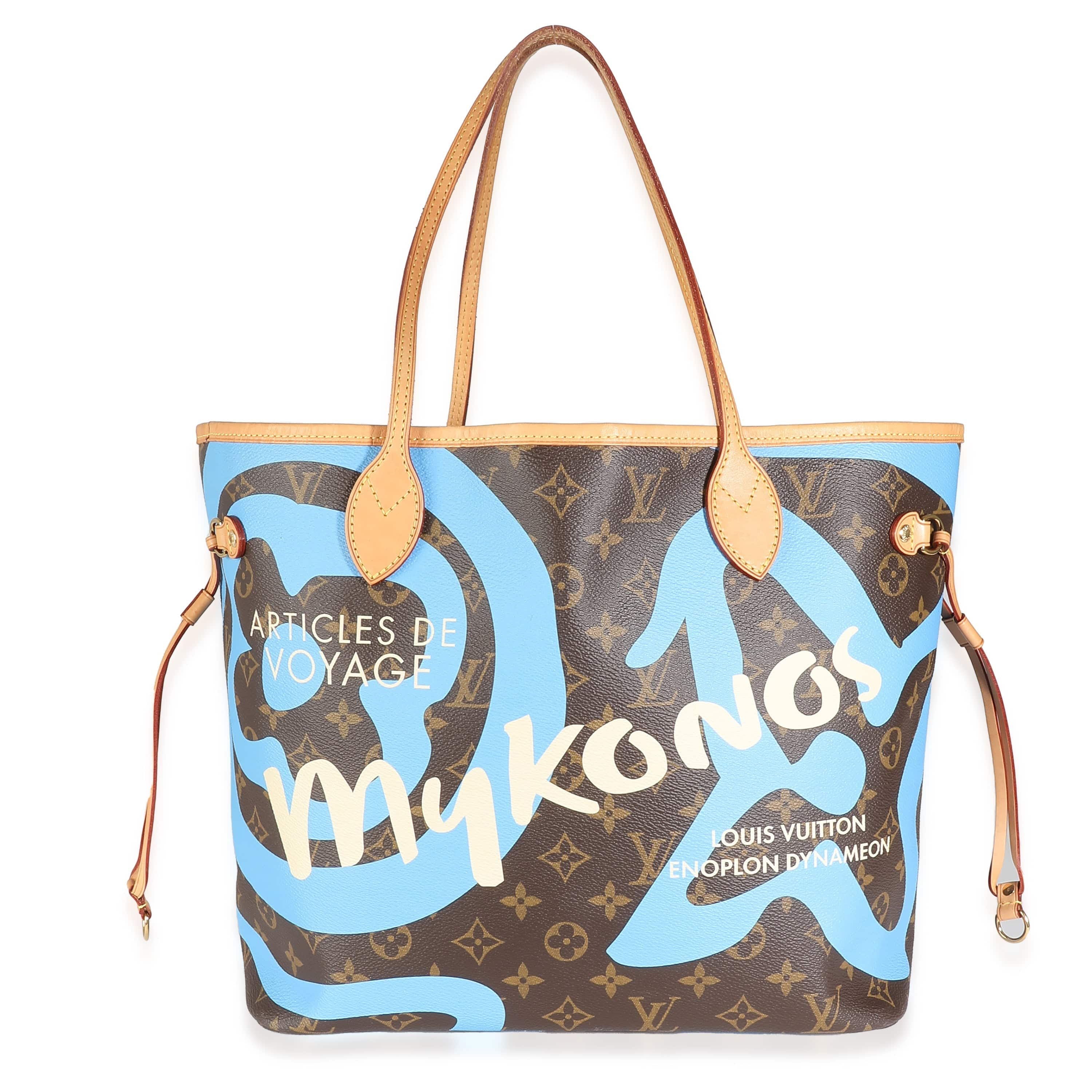 Louis Vuitton LV Tahitienne Monogram Canvas Mykonos Neverfull MM