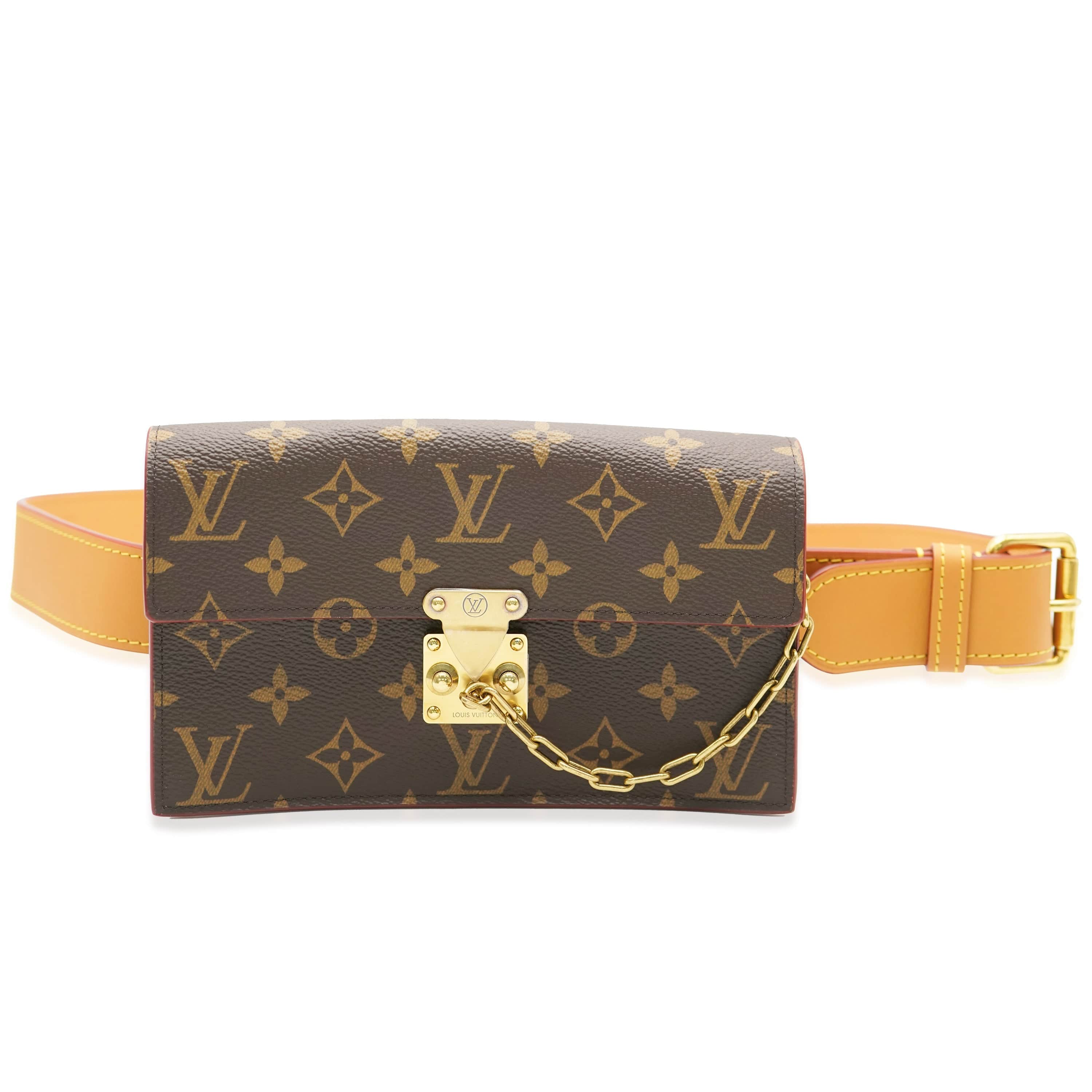 Louis Vuitton Monogram Canvas S Lock Belt Pouch