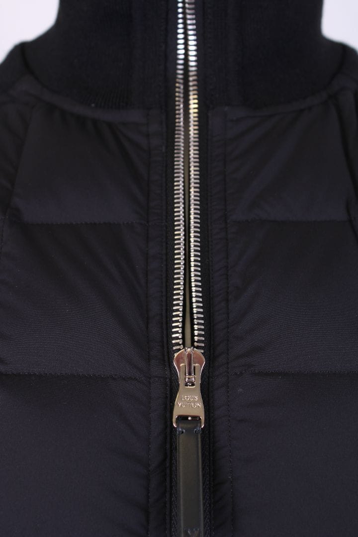 Louis Vuitton Louis Vuitton Quilted Knitted Jacket Black M