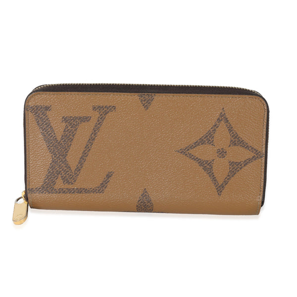 New Authentic Louis Vuitton Giant Monogram Reverse Canvas Zippy Wallet