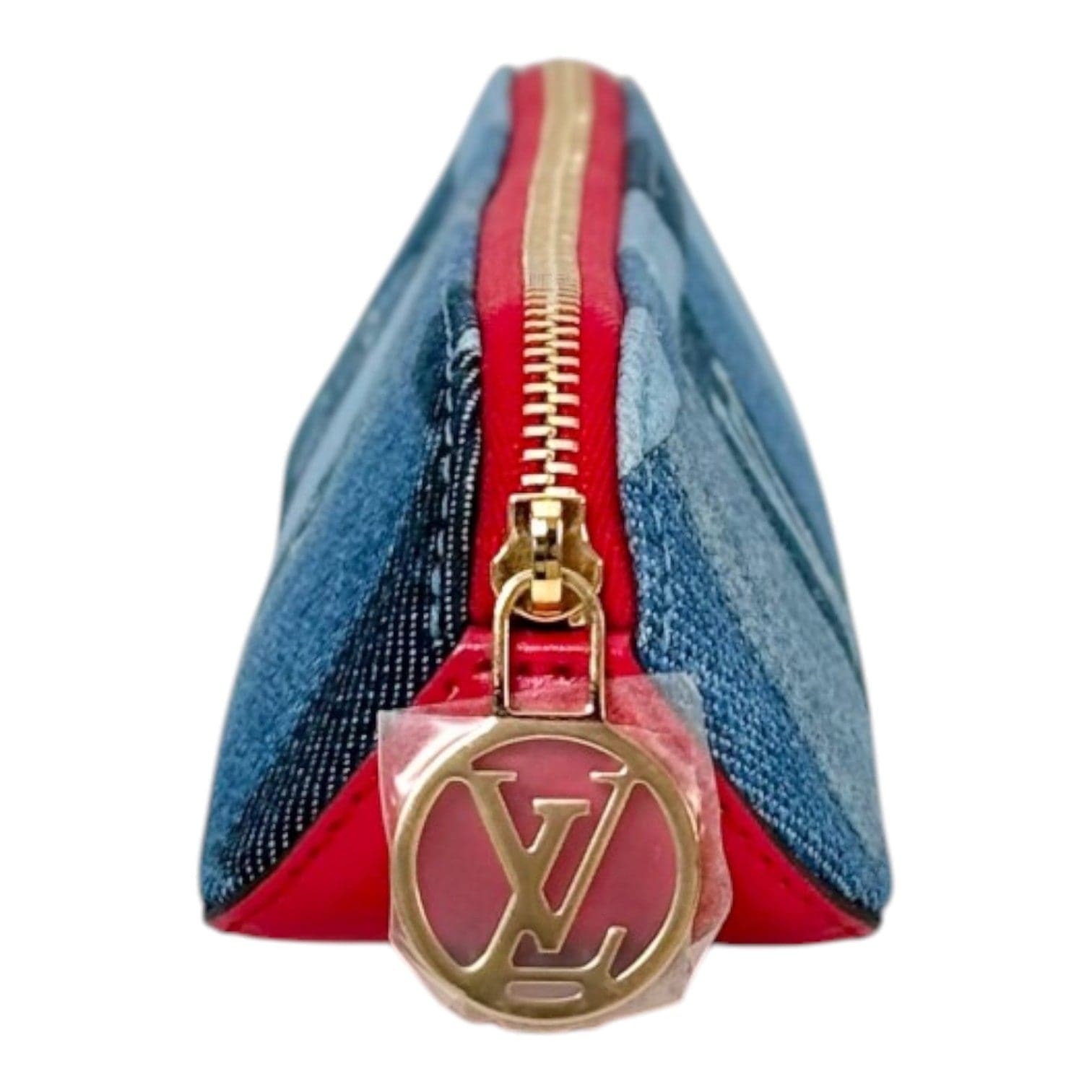 Louis Vuitton Louis Vuitton Denim & Red Trousses Elizabeth Case