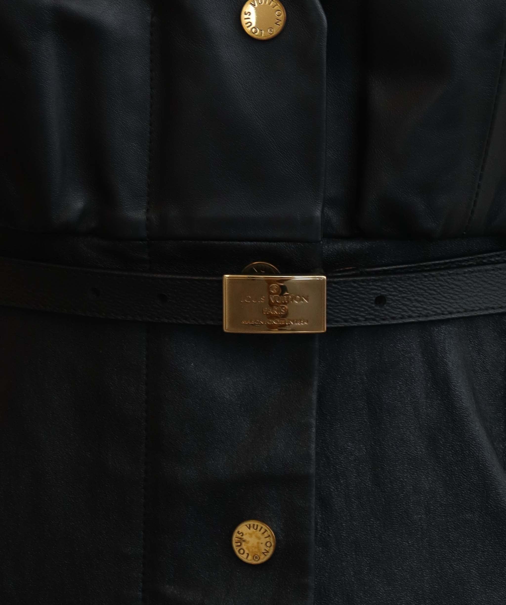 Louis Vuitton Louis Vuitton Leather Dress 36 ASC5813