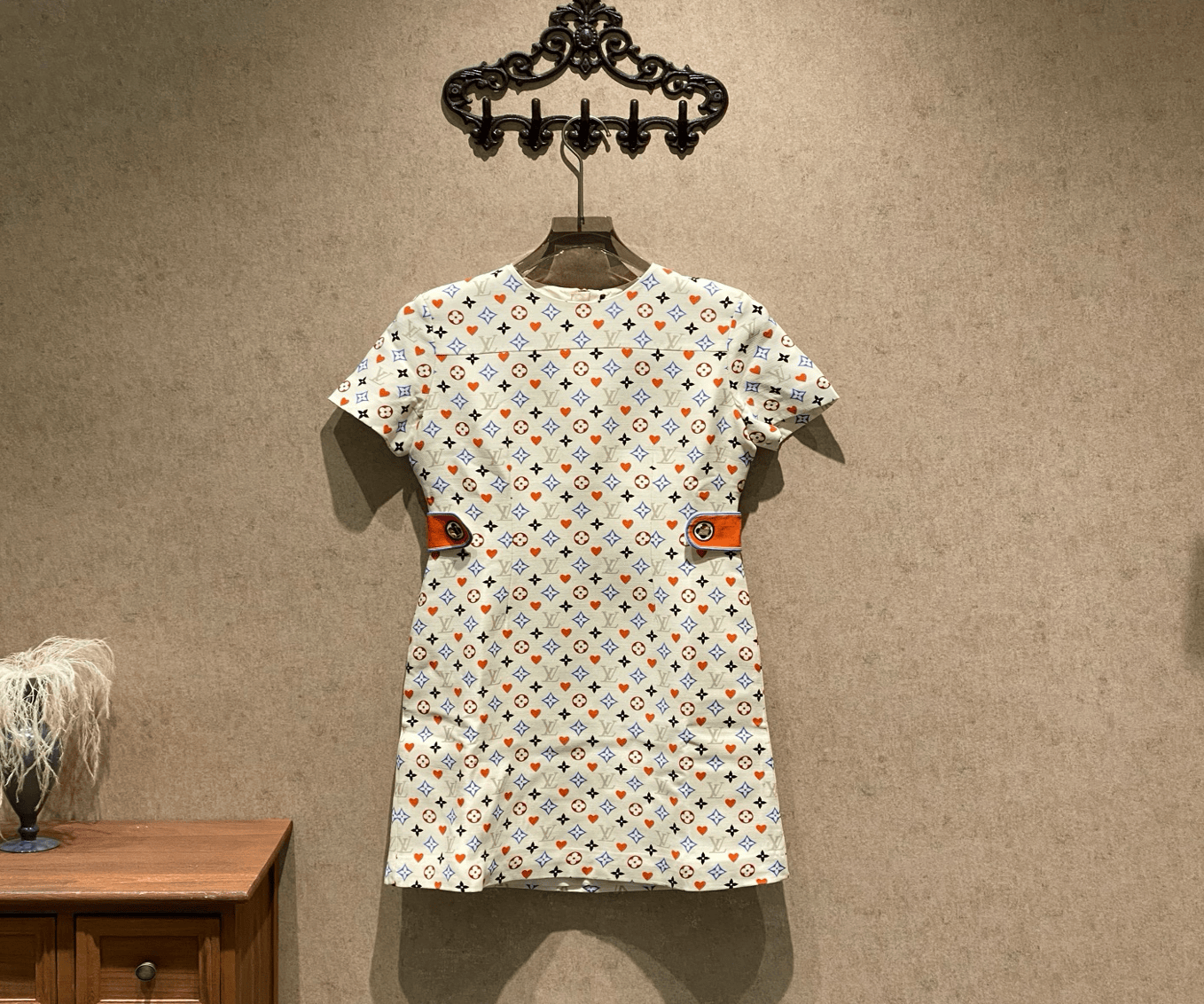Louis Vuitton Louis Vuitton popular colorful monogram print all-over dress / Size 38 / 99% new / 41328 SGC41328