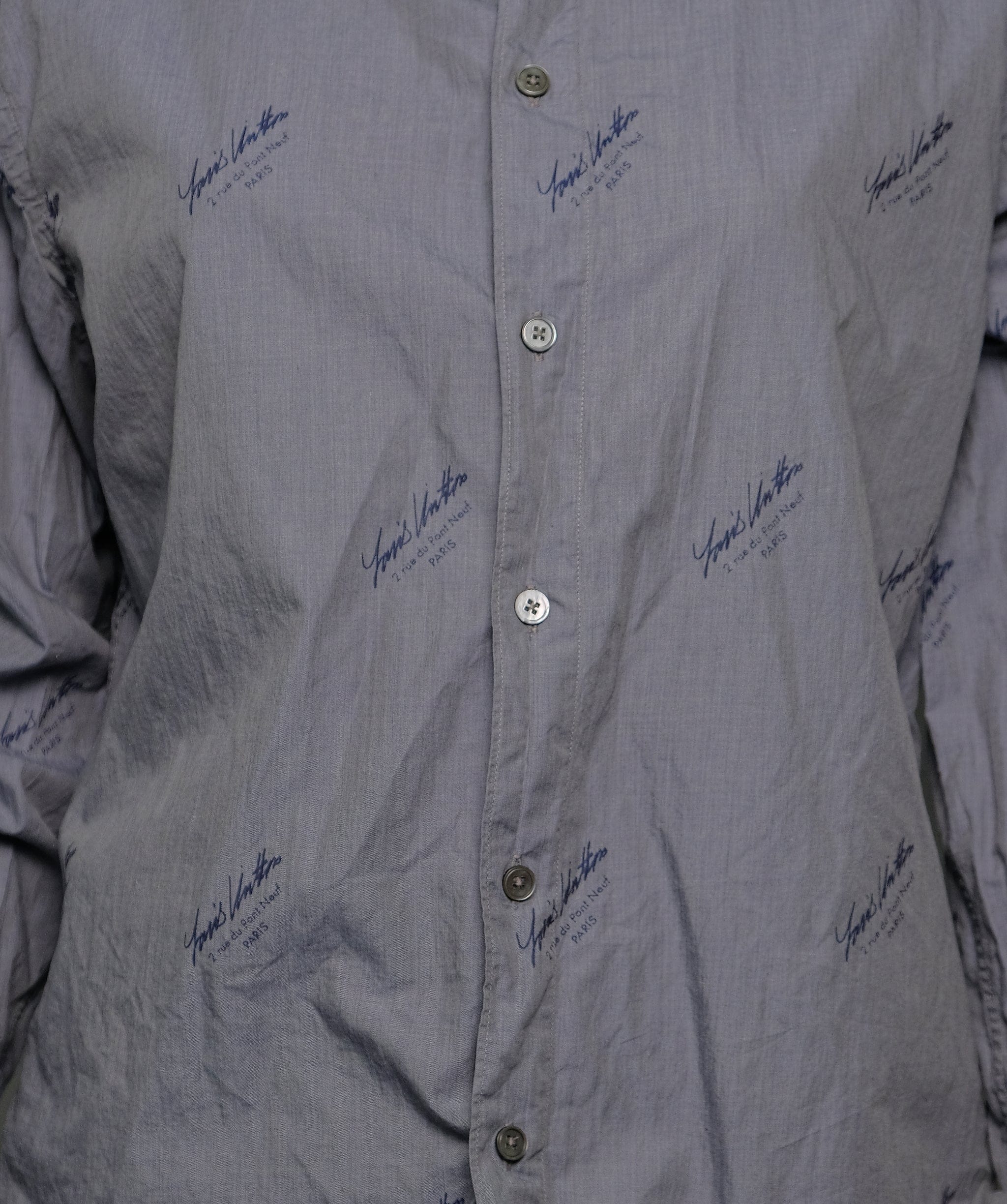 Louis Vuitton Louis Vuitton shirt  for men  Grey RJC3304