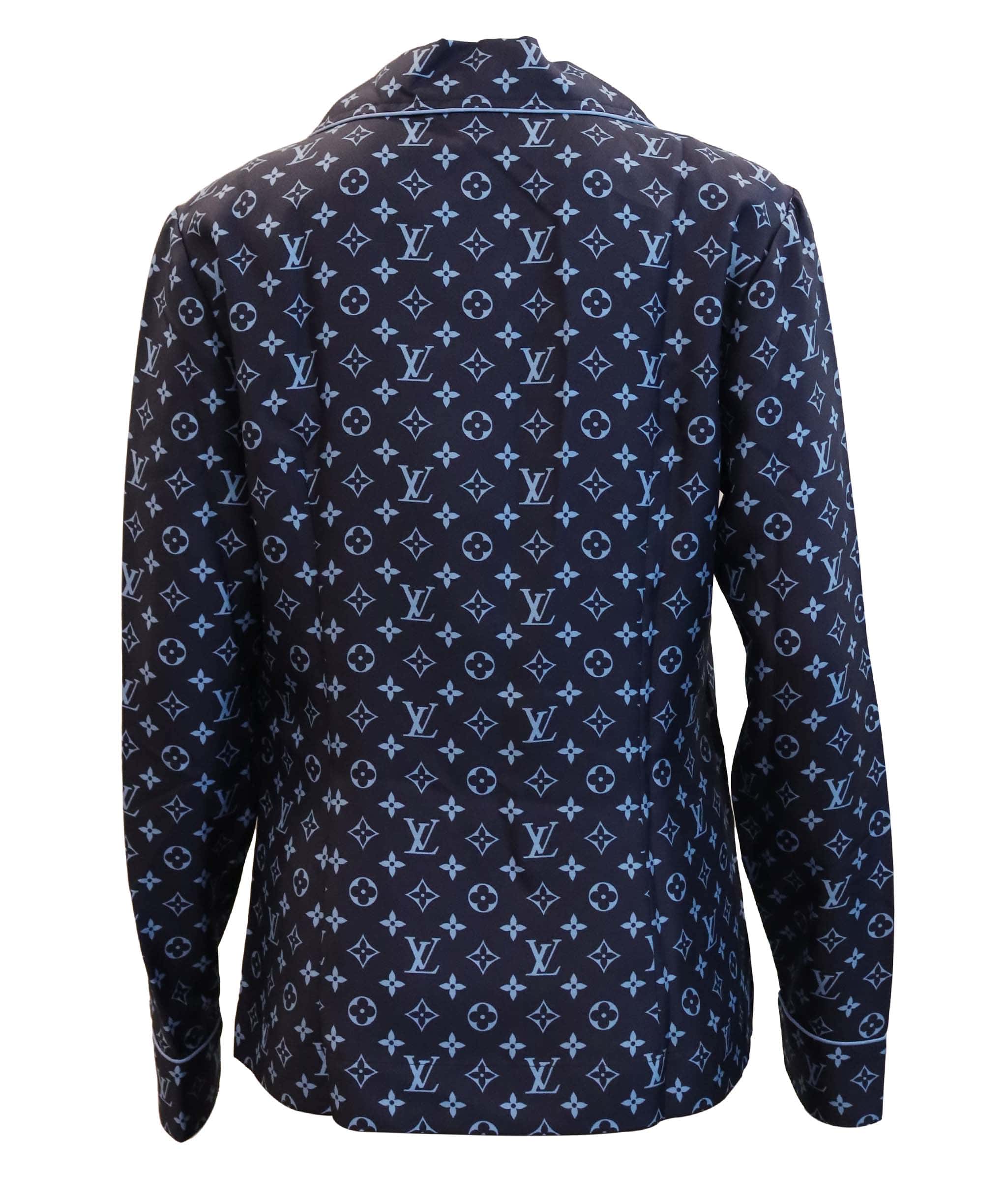Louis Vuitton Louis Vuitton Silk Top 3-Pockets Blue Monogram Size 34 SKC1897