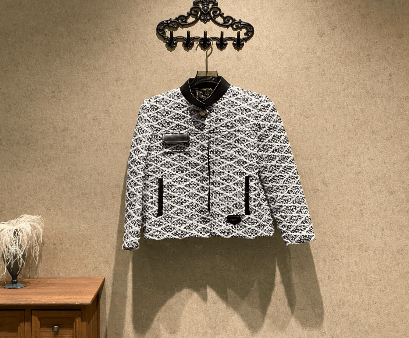 Louis Vuitton Louis Vuitton SS24 All-over diamond-patterned jacket/Size 38/Brand new with tags/40002 SGC40002