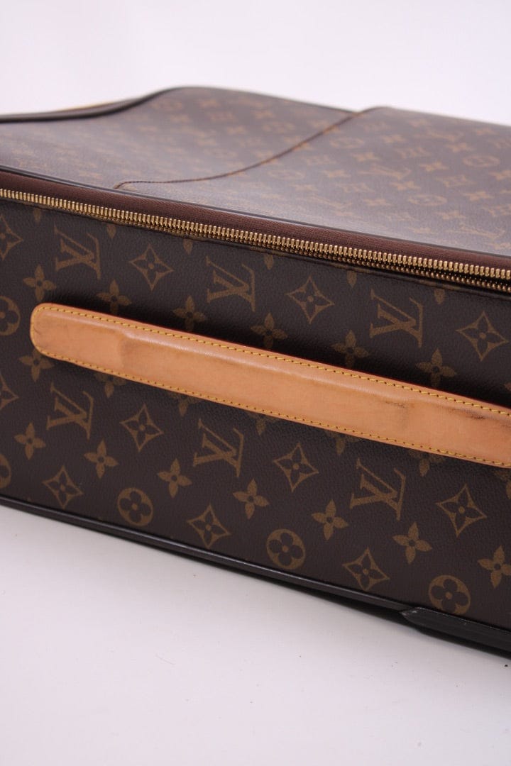 Louis Vuitton Louis Vuitton Monogram Pegase 55 Suitcase Brown/ Tan