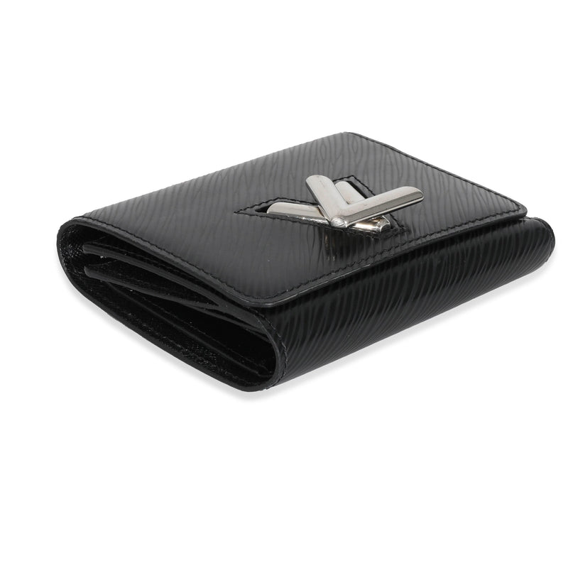 Louis Vuitton Black Epi Leather Twist Compact Wallet - Yoogi's Closet