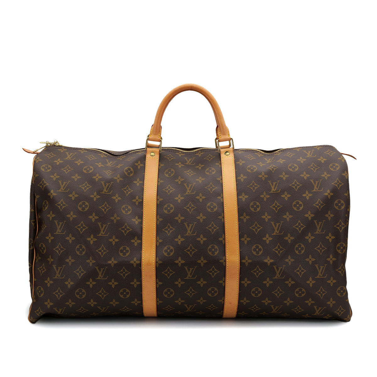 LOUIS VUITTON MONOGRAM KEEPALL 60 LUGGAGE BROWN M41422 90311967