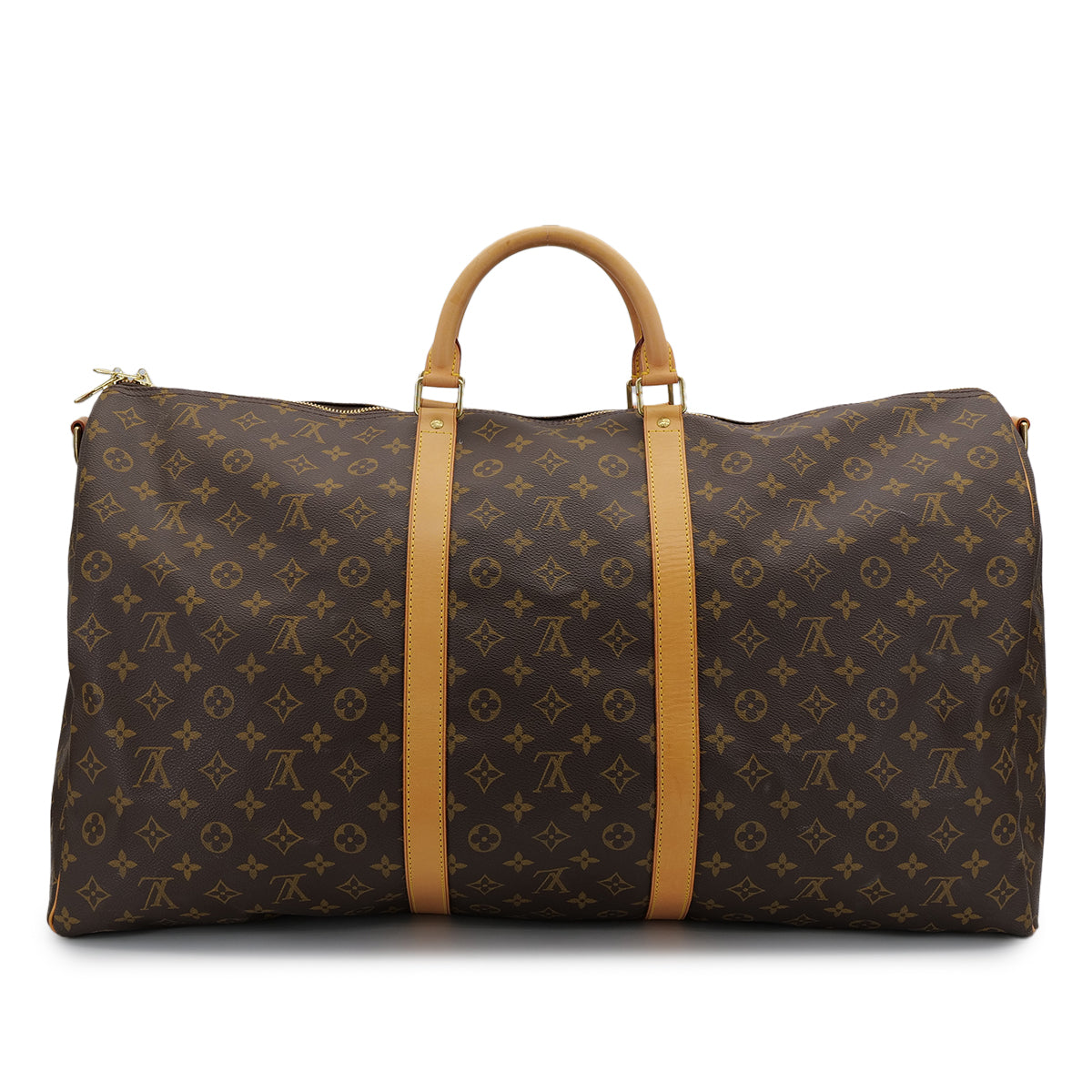 LOUIS VUITTON MONOGRAM KEEPALL BANDOULIERE 60 LUGGAGE BROWN M41412 90313528