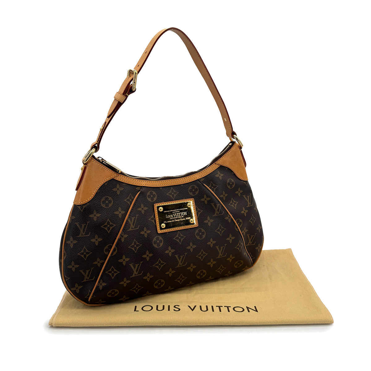 LOUIS VUITTON MONOGRAM THAMES GM SHOULDER BAG BROWN M56383 90311959