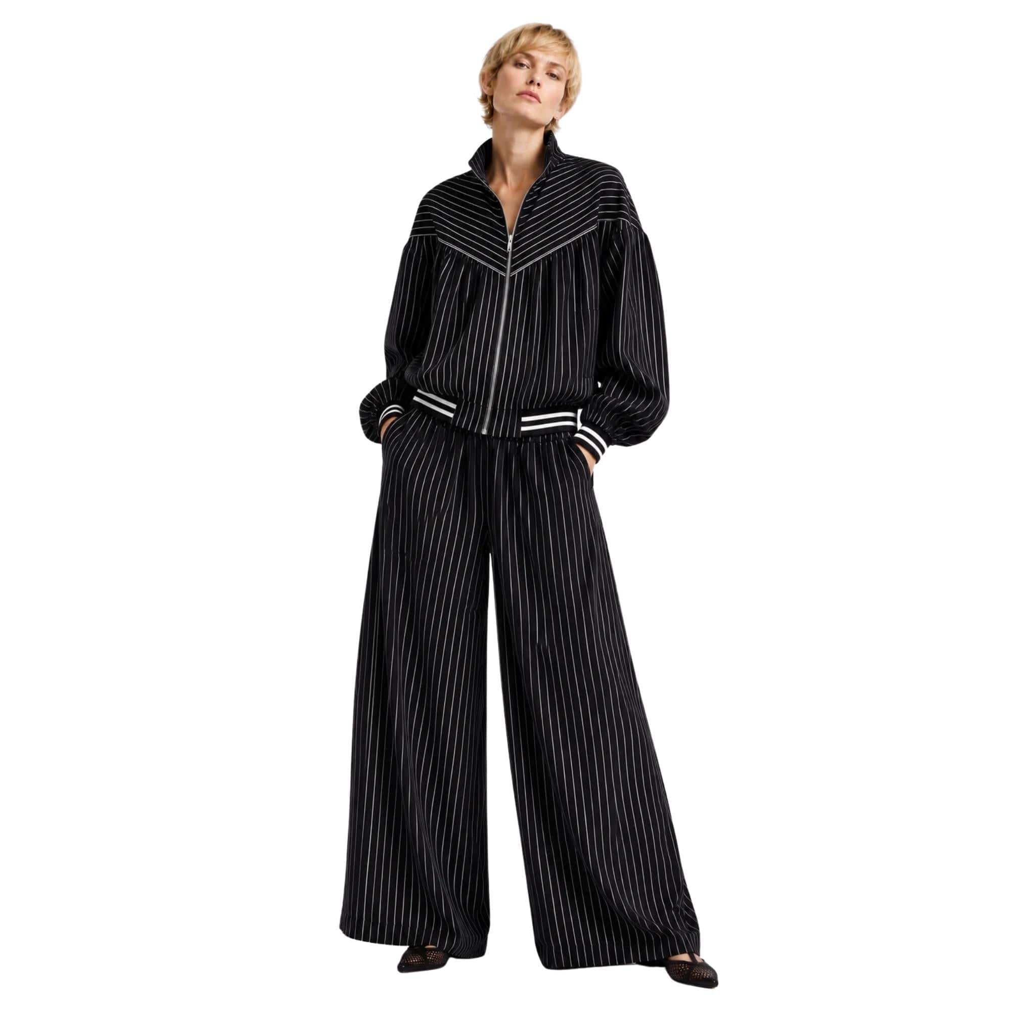 LU FASHION STRIPED SET تعيين (BOMBER & PANTS) “VERONA”