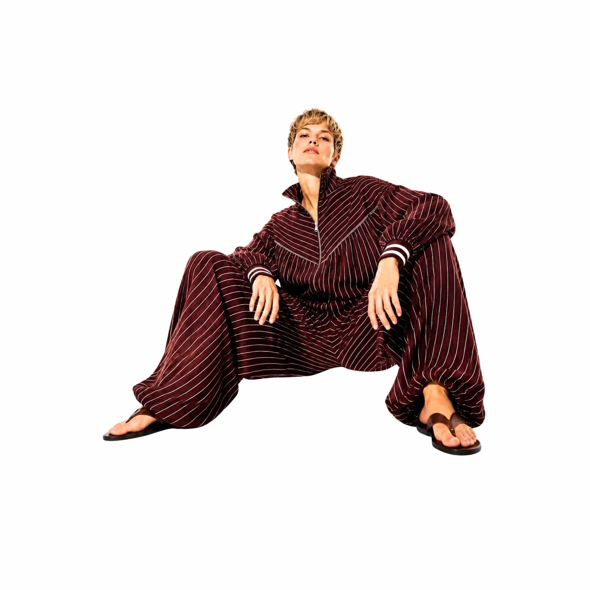 LU FASHION STRIPED SET تعيين (BOMBER & PANTS) “VERONA”