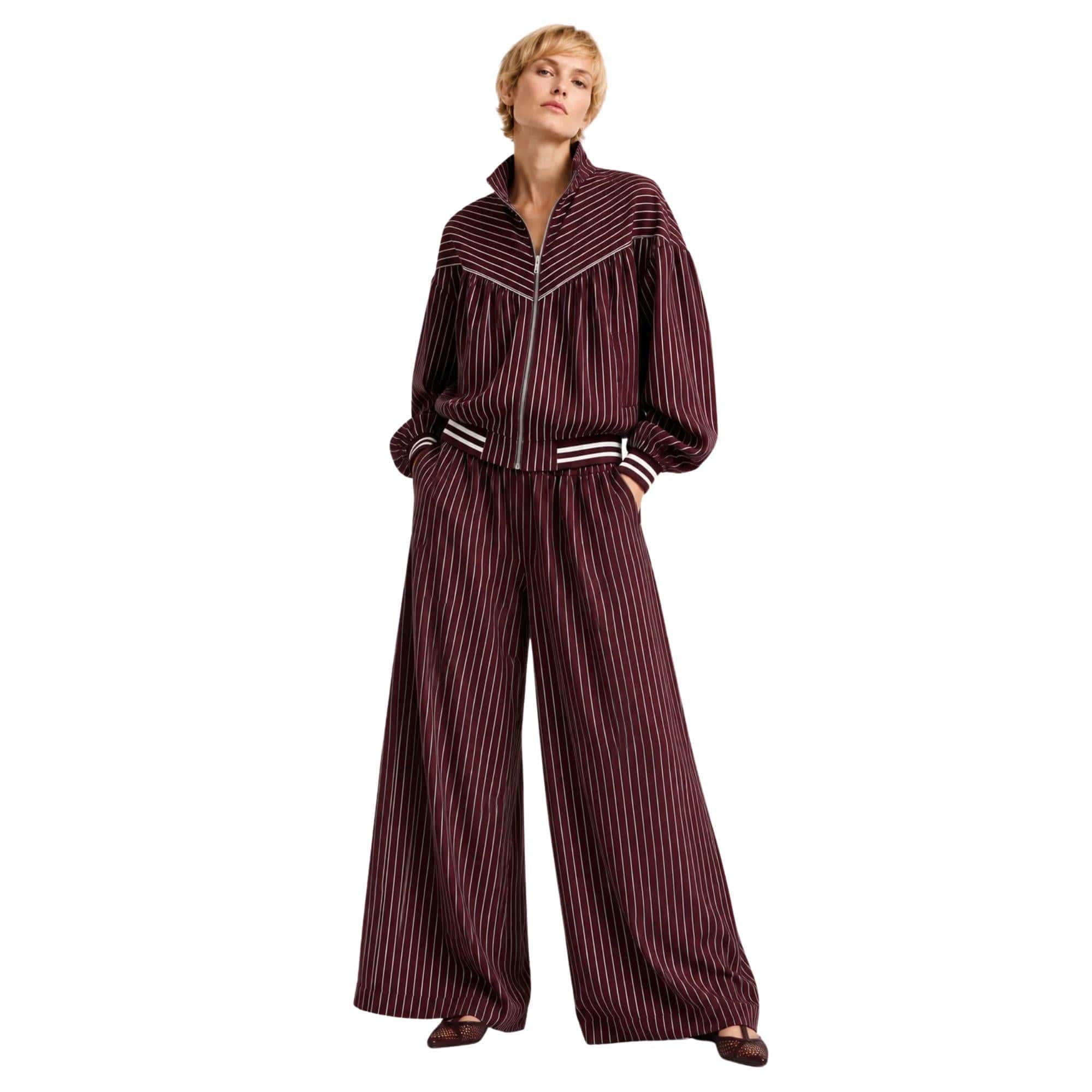 LU FASHION STRIPED SET تعيين (BOMBER & PANTS) “VERONA”