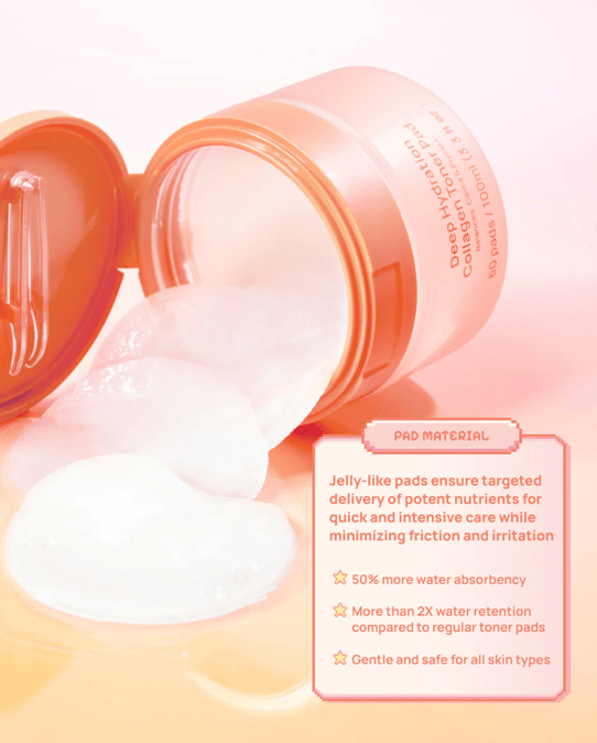 LUMI Beauty Deep Hydration Collagen Toner Pad 60s ANC1700