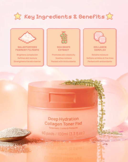 LUMI Beauty Deep Hydration Collagen Toner Pad 60s ANC1700