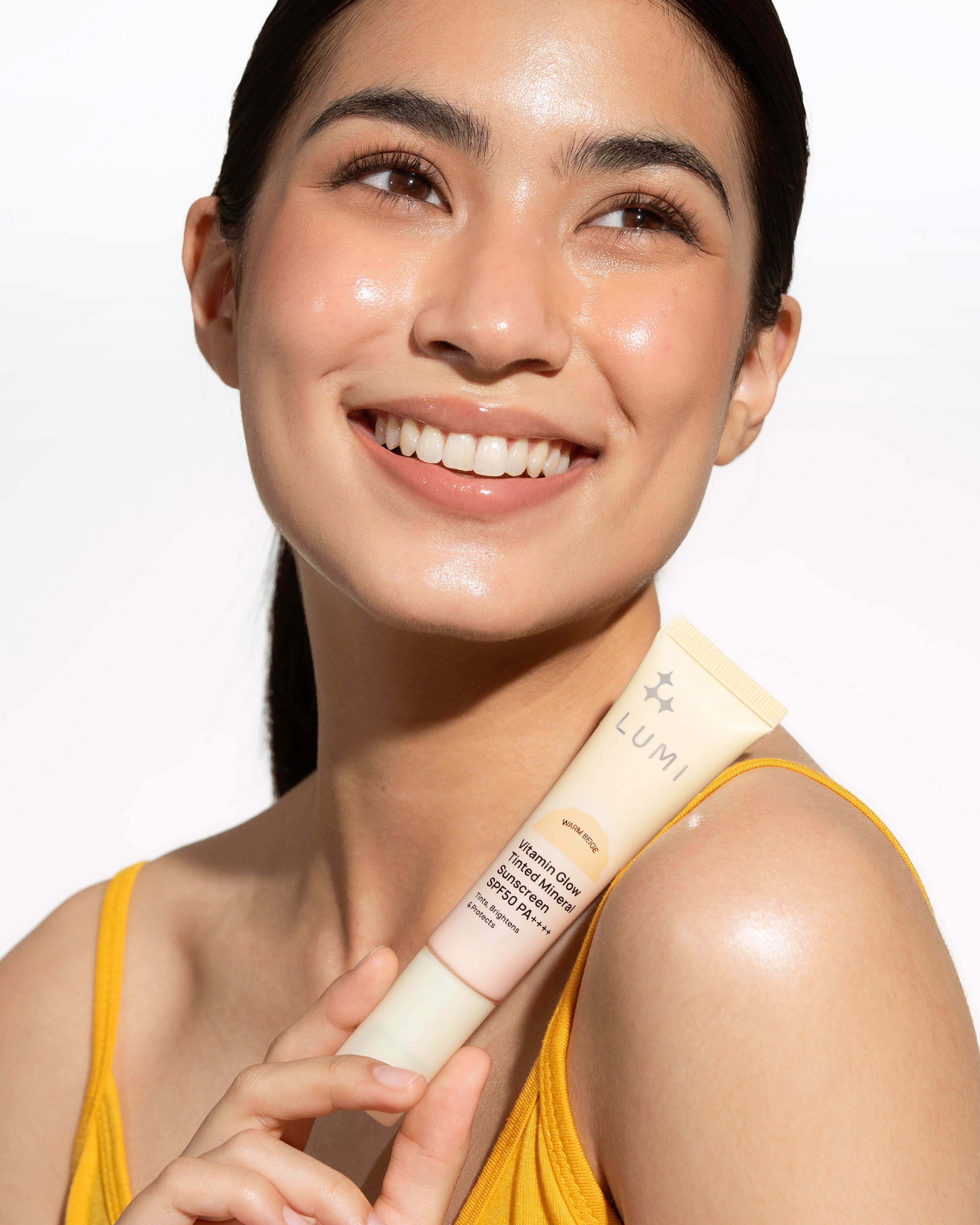 LUMI Beauty Vitamin Glow Tinted Mineral Sunscreen SPF50 PA++++
