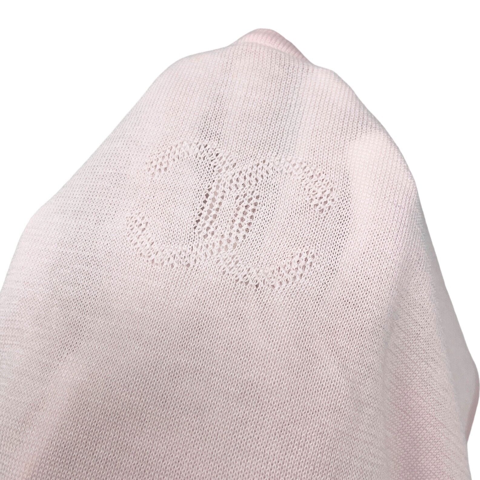 Luxury Fashion Spark CHANEL Vintage 06P CC Mark Logo Sleeveless Knit Top #38 Pink Cotton Rank AB