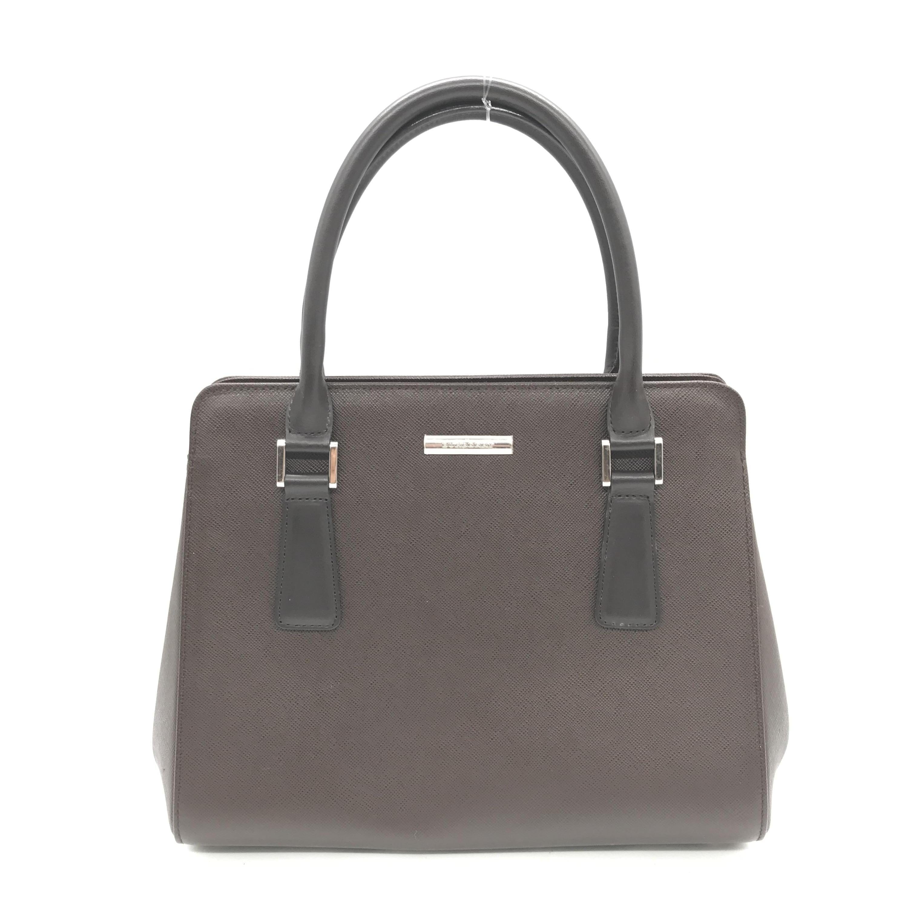 Luxury Promise Burberry Brown Saffiano Leather Handbag C329783