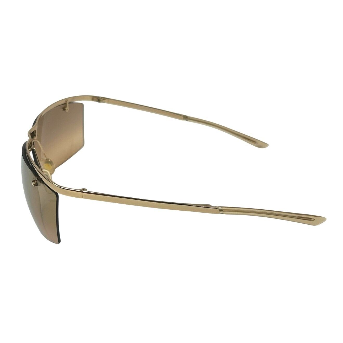 Luxury Promise Christian Dior Vintage Logo Sunglass Shades Brown Gold Plastic Star Rhinestone