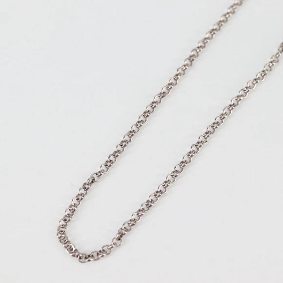 Luxury Promise Chrome Hearts Roll Chain Necklace Ag925 Silver Auth 134925M 134925M