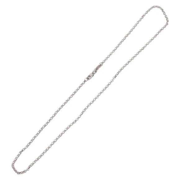 Luxury Promise Chrome Hearts Roll Chain Necklace Ag925 Silver Auth 134925M 134925M