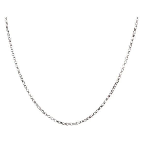 Luxury Promise Chrome Hearts Roll Chain Necklace Ag925 Silver Auth 134925M 134925M