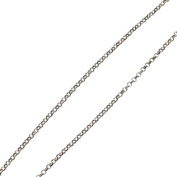 Luxury Promise Chrome Hearts Roll Chain Necklace Ag925 Silver Auth 144823AM 144823AM