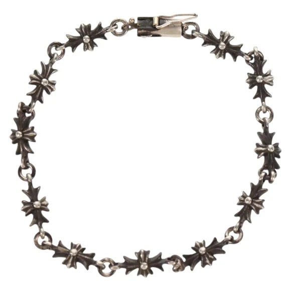 Luxury Promise Chrome Hearts Tiny ECH Plus Bracelet Bracelet Ag925 11 Links Auth 150919AM 150919AM
