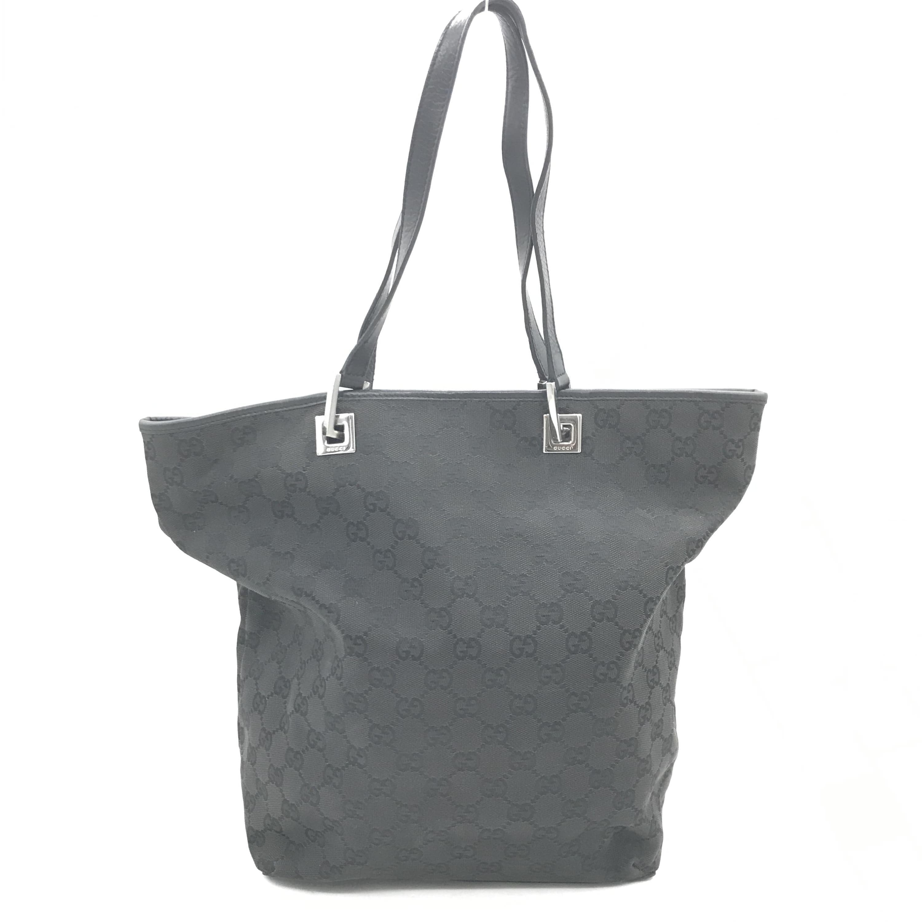 Luxury Promise Gucci Black GG Canvas Tote Bag C320137