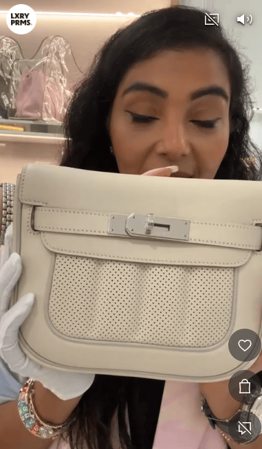 Luxury Promise Hermes Berline Mini Craie PHW SYC1699