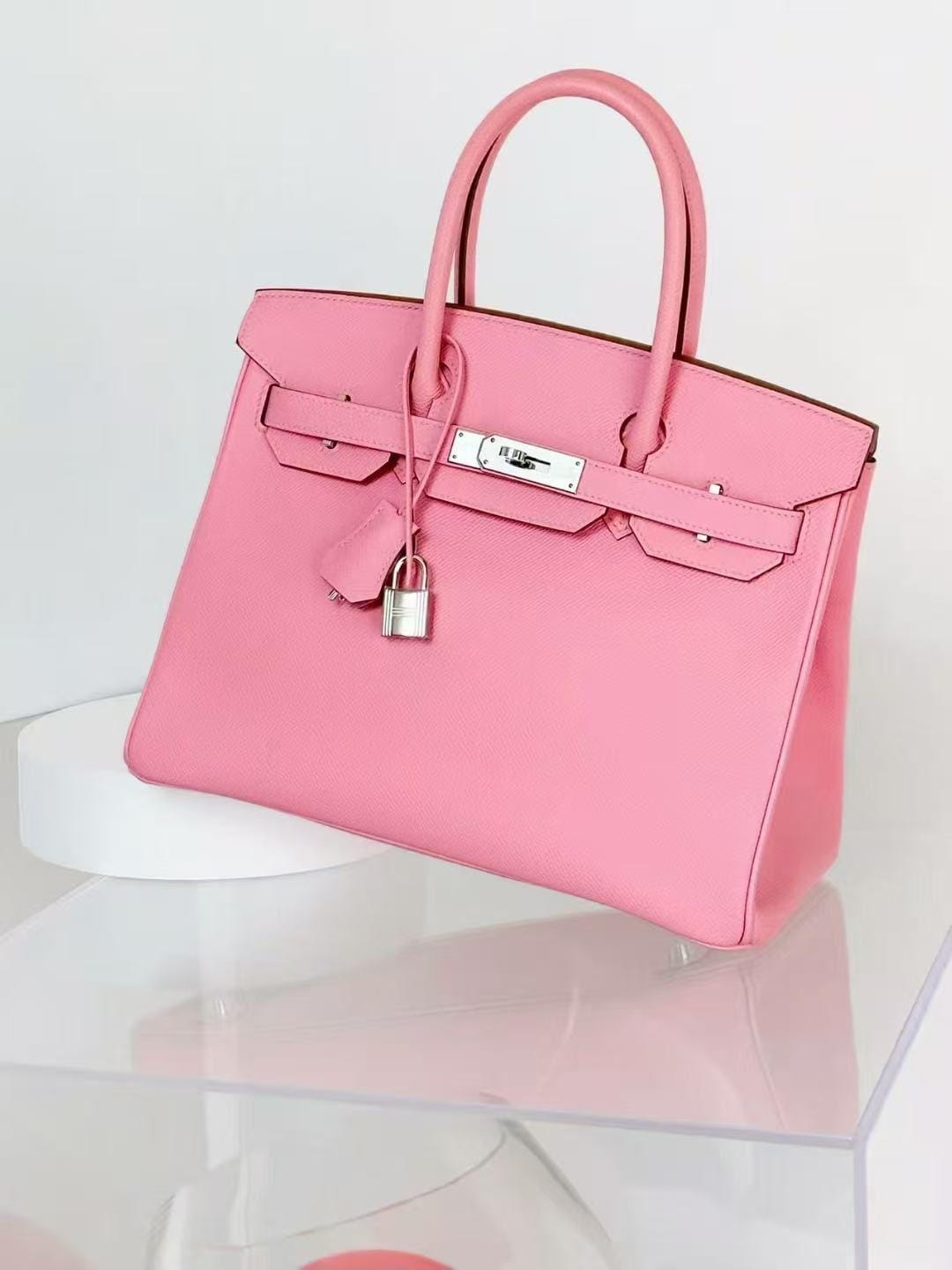 LUXURY PROMISE Hermes Birkin 30 Rose confetti  AKC0567