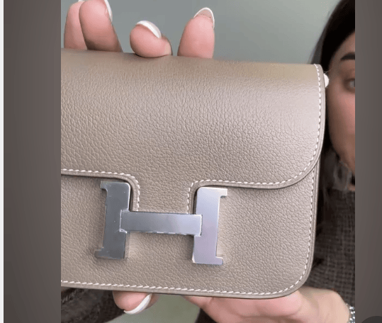 Luxury Promise Hermes etoupe slim brand new ALC4083