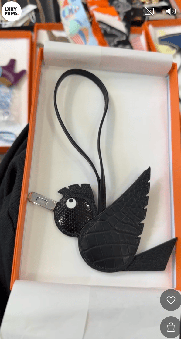 Luxury Promise Hermes limited edition black birdie ALC4311