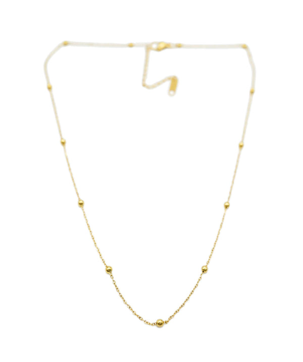 Luxury Promise Beaded gold plated chain ASL7954