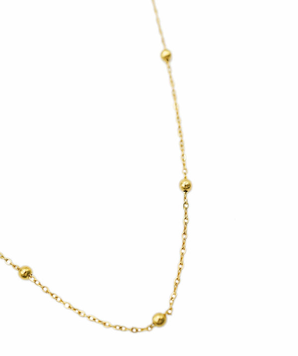 Luxury Promise Beaded gold plated chain ASL7954