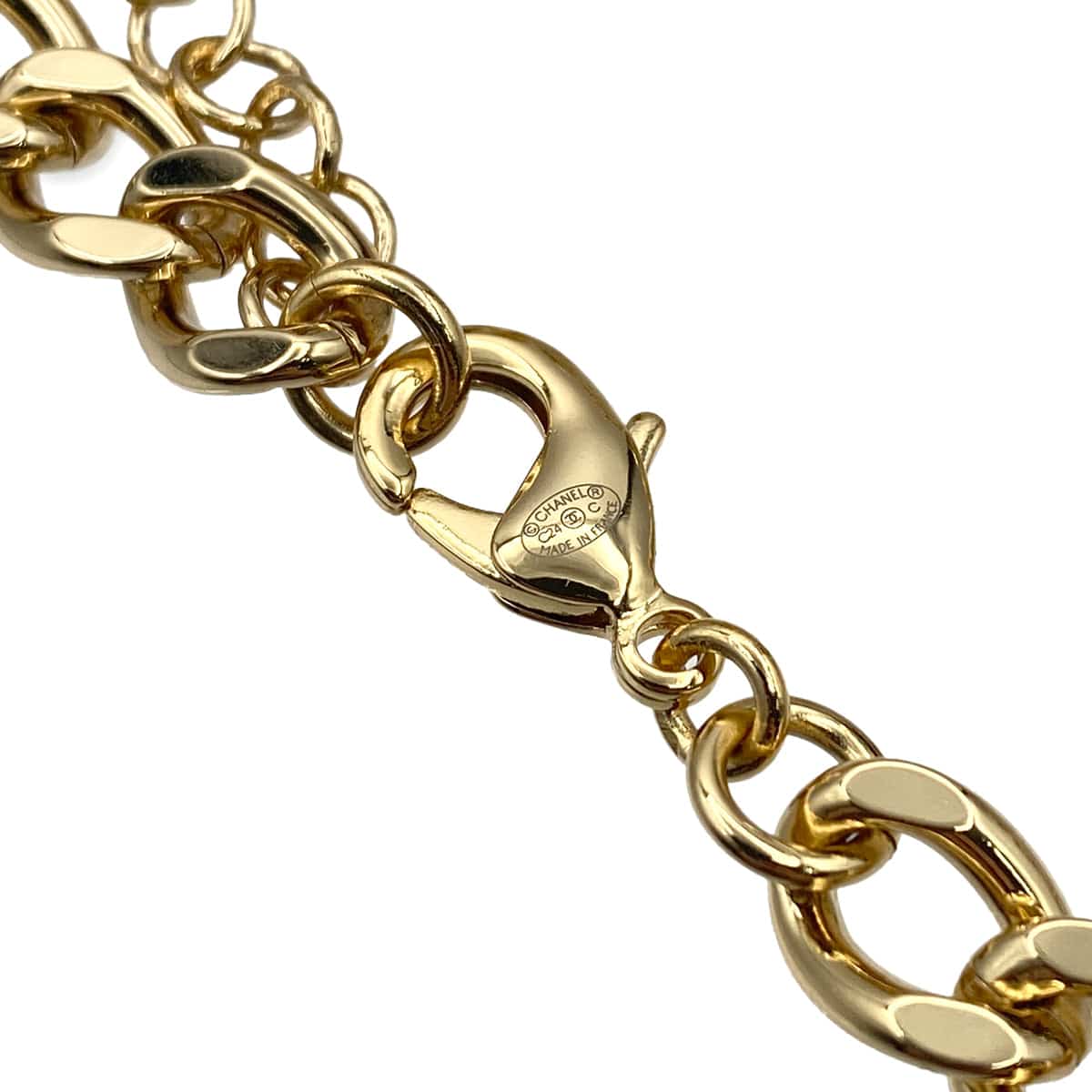 LUXURY PROMISE CHANEL NECKLACE LOGO RHINESTONE ACCESSORY B22A 90272342