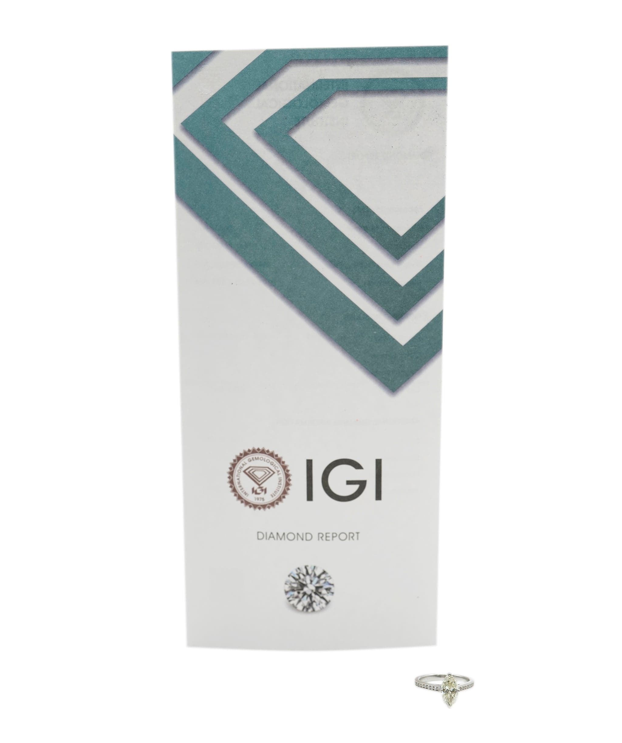 Luxury Promise Marquise-cut 1.51ct diamond ring K SI1 White Gold (18k) IGI  AHC1237