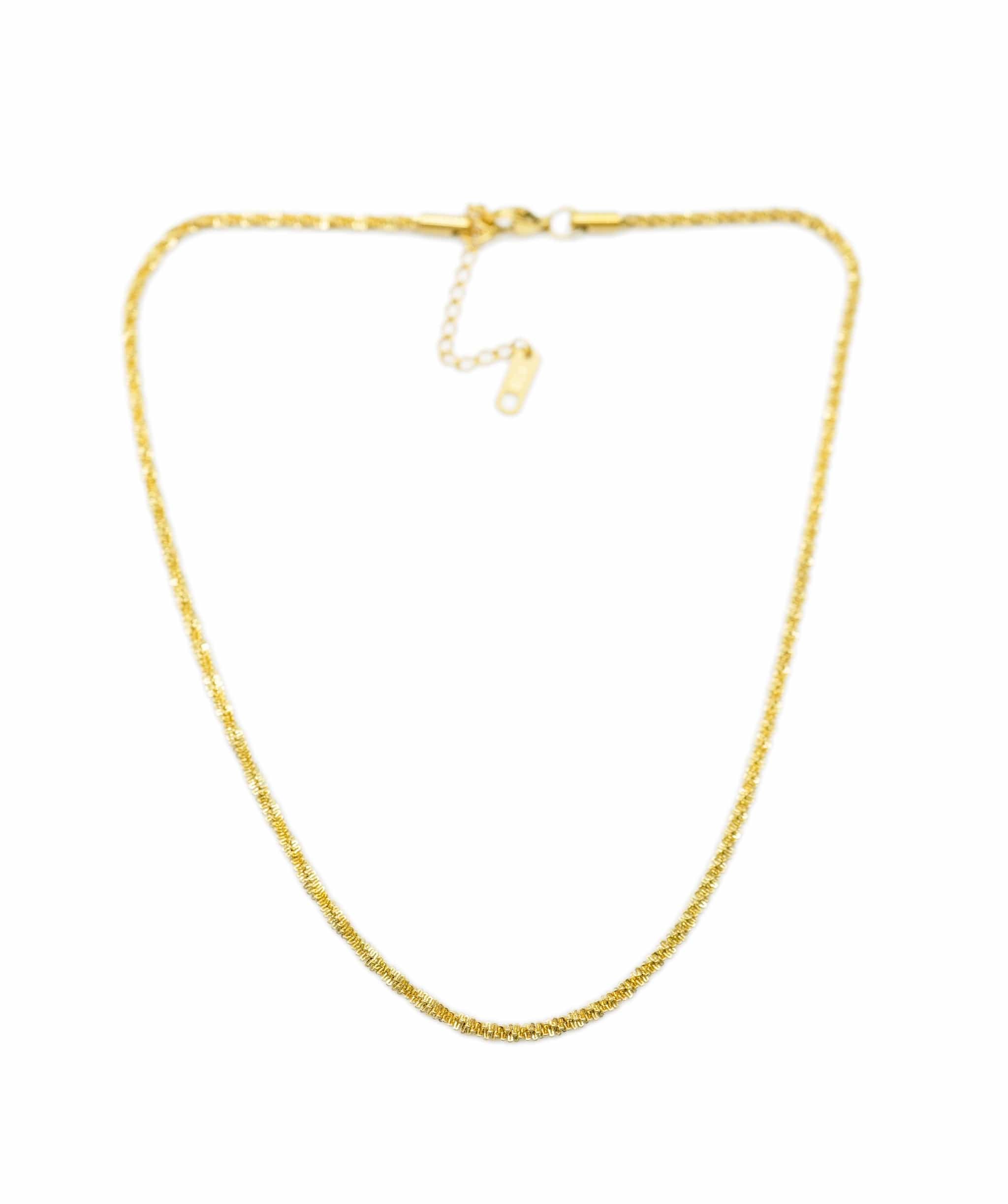 Luxury Promise Shimmering Gold Plated Chain ASL7958