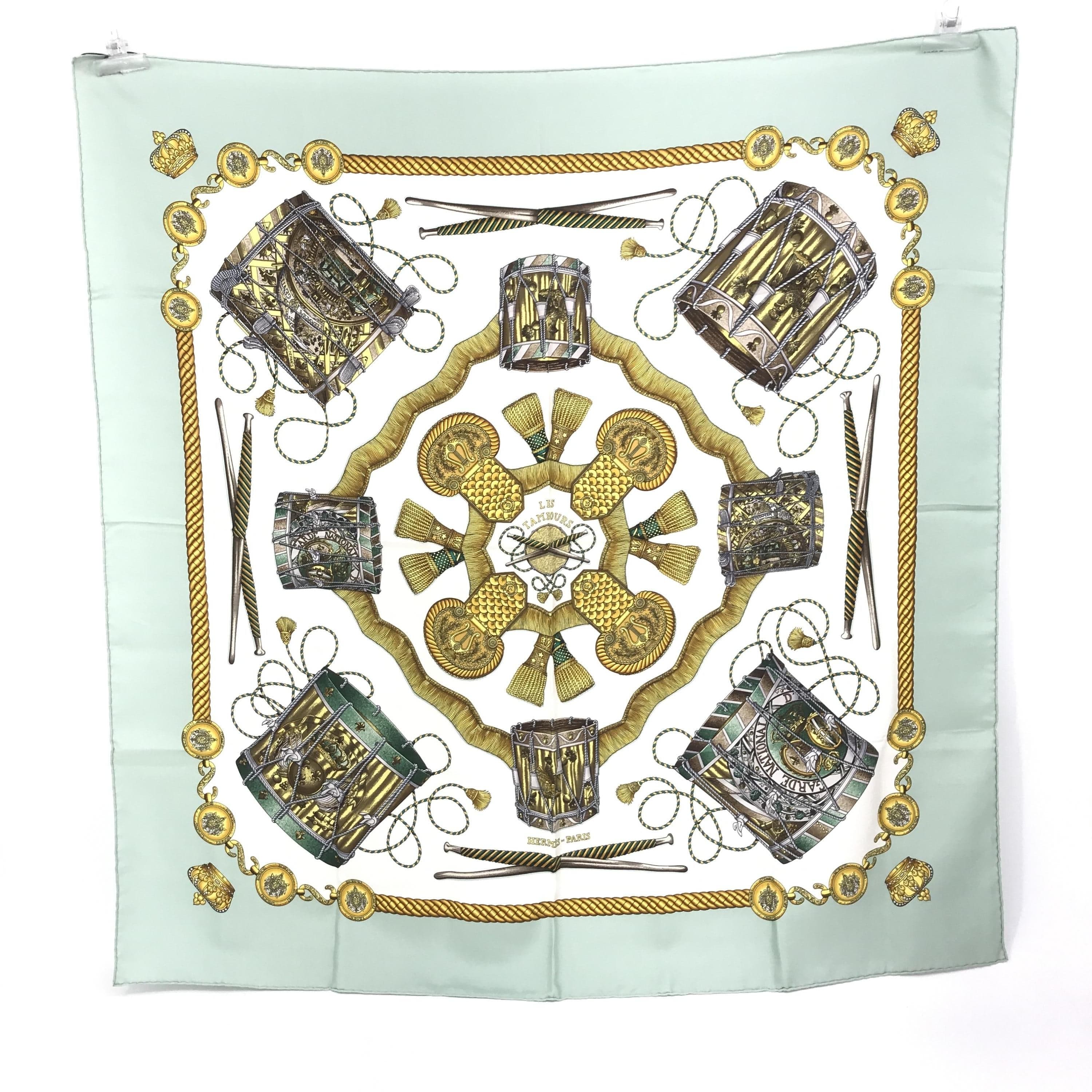 Luxury Promise Les Tambours Silk Scarf, Pastel Colors C290949