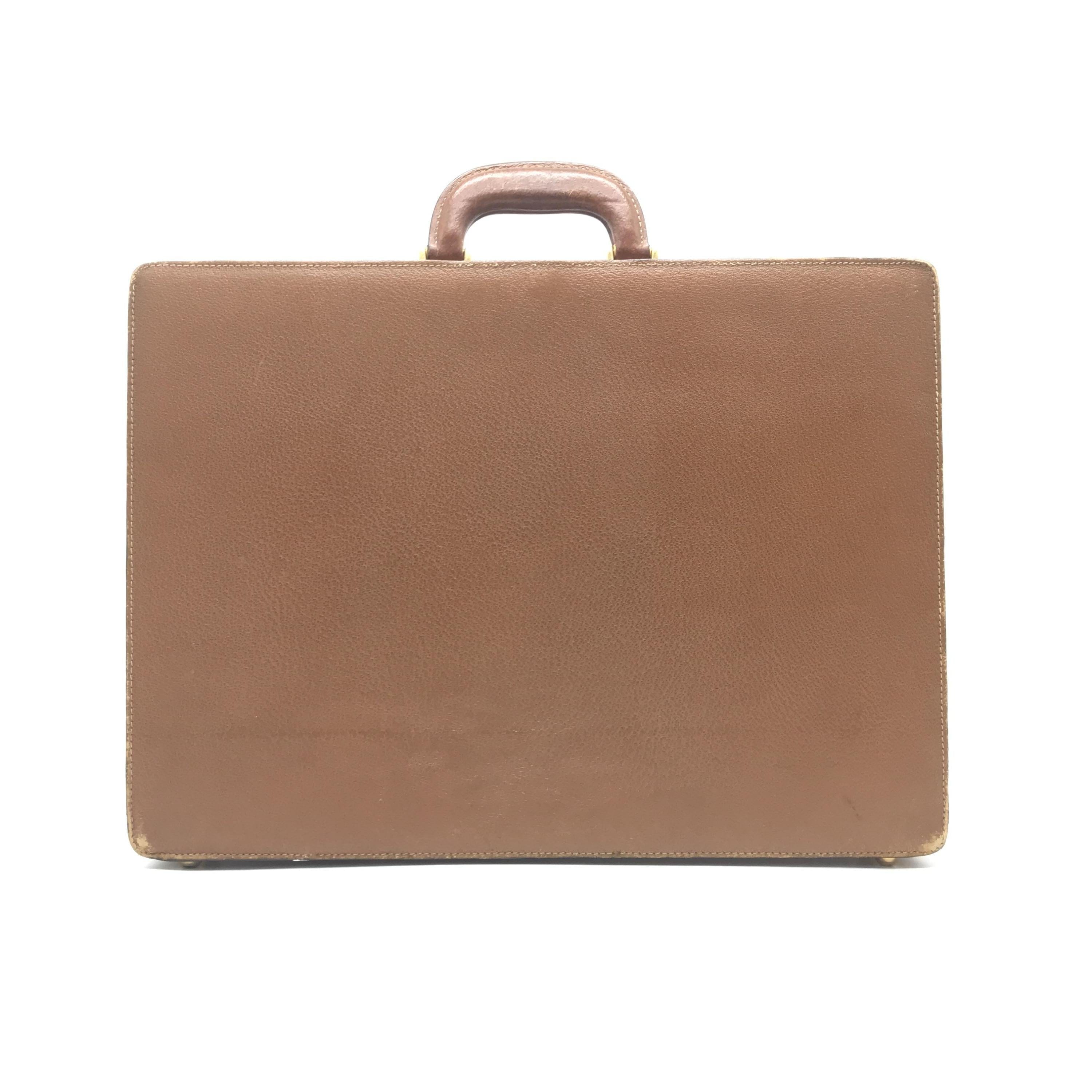 Luxury Promise LV - Vintage Leather Attaché Case In Brown C330924