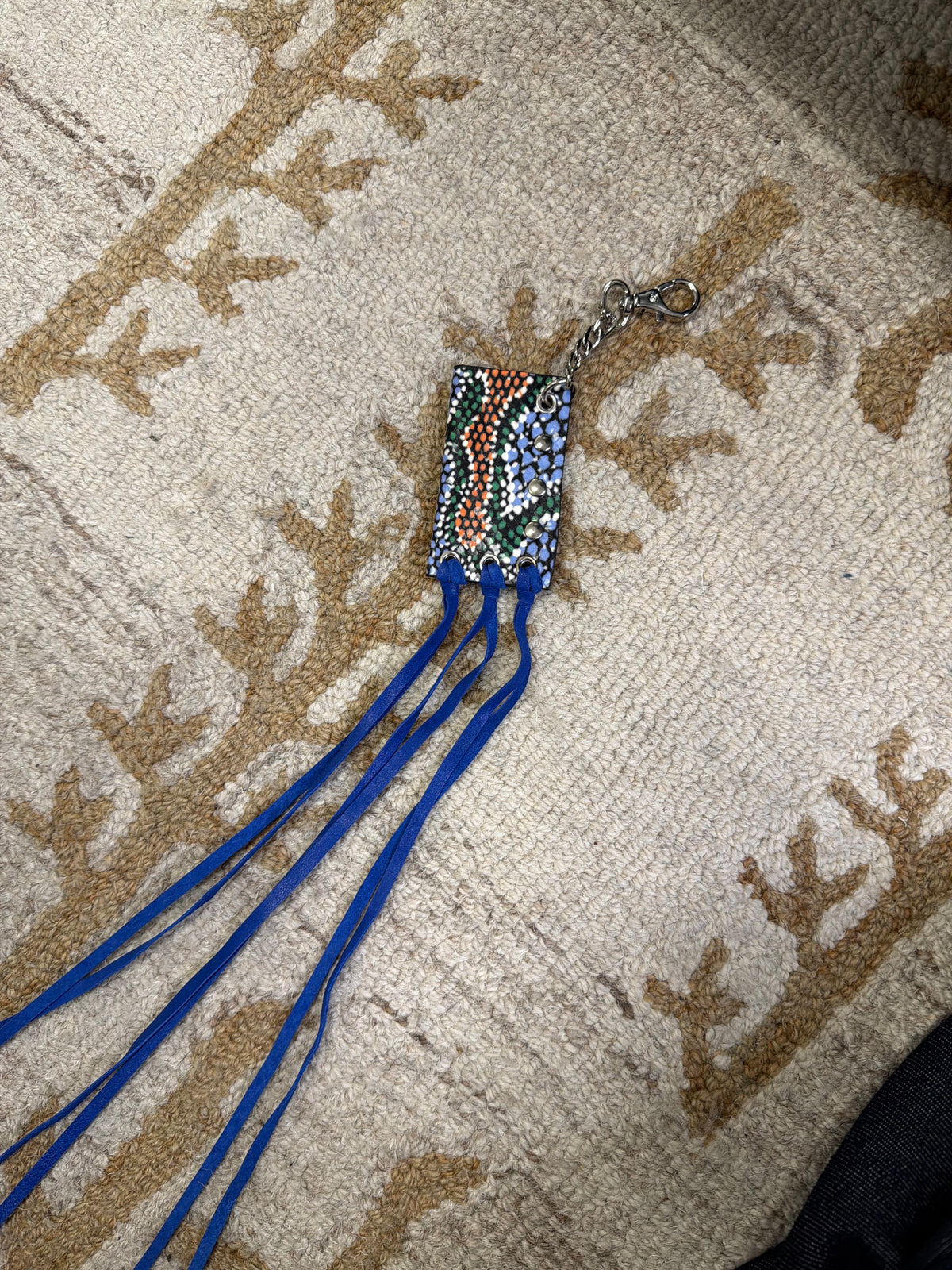 Luxury Promise Mosaic Fringe Bag Charm ALC4426