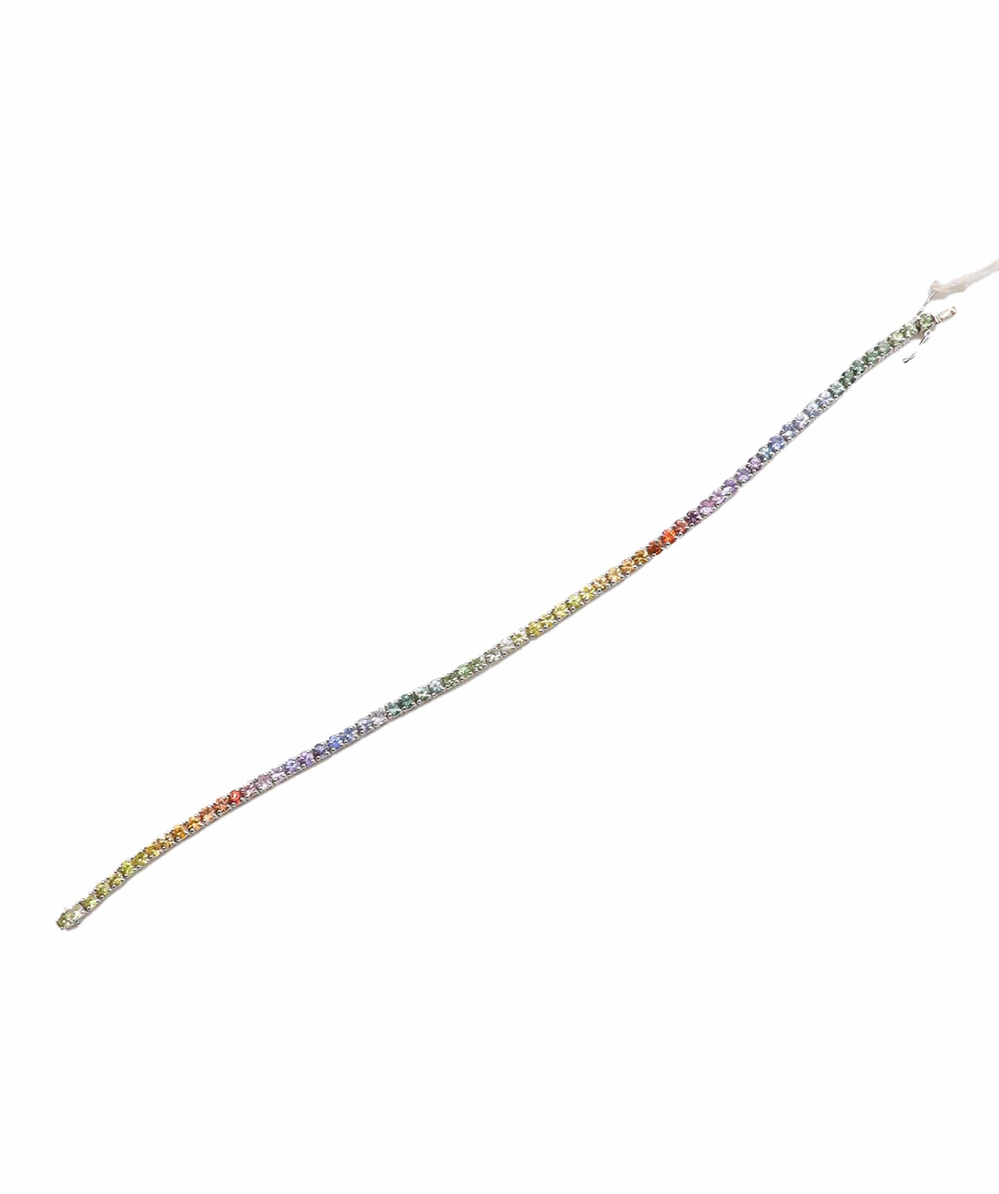 Luxury Promise Multi Colour Sapphire Tennis Bracelet - DXBS1093