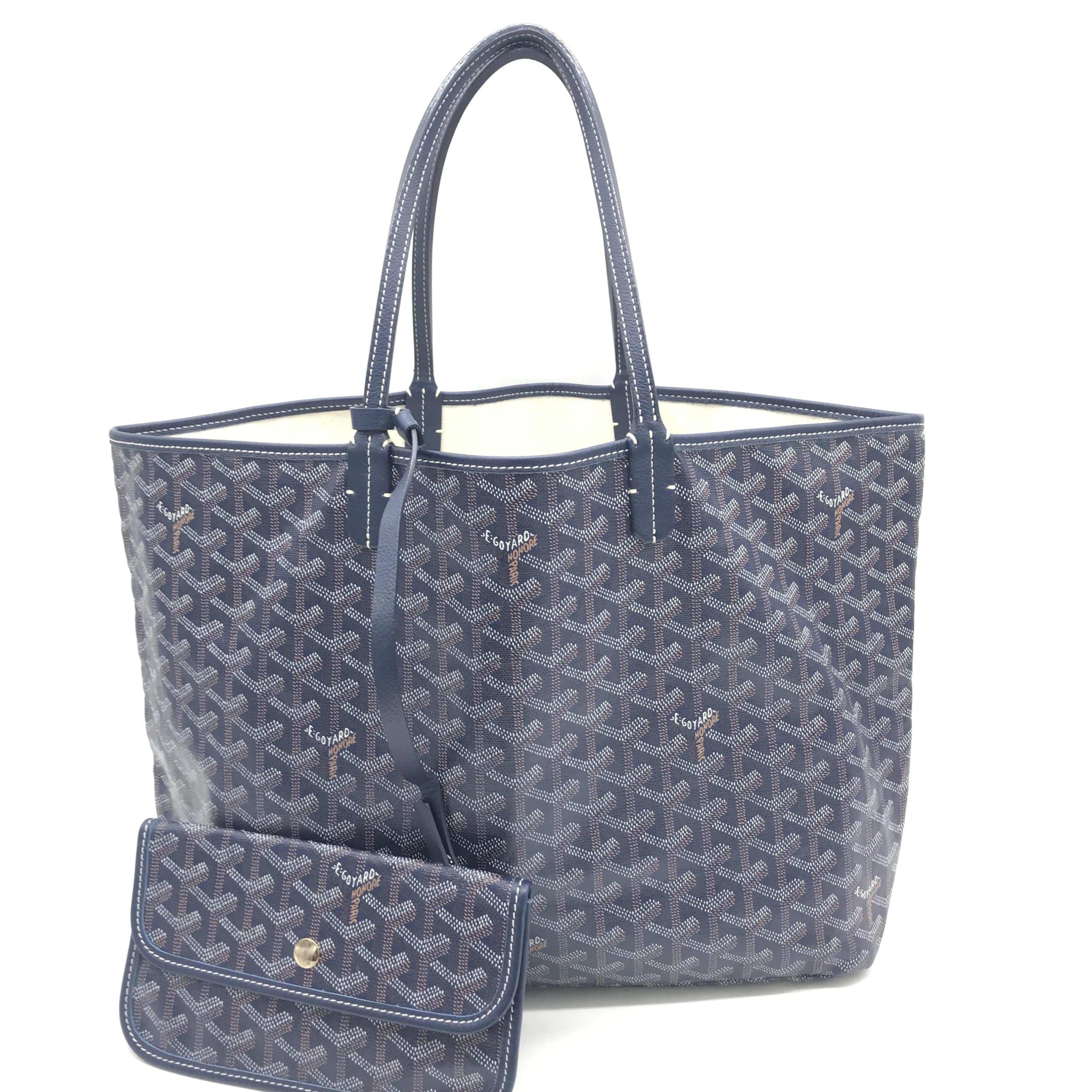 Luxury Promise Navy Goyardine Saint Louis Tote Bag C331577